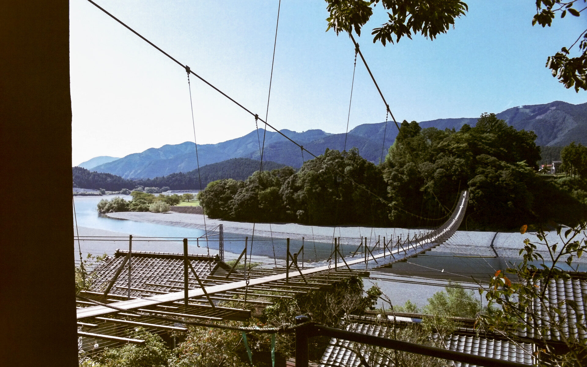 大井川　塩郷の吊橋